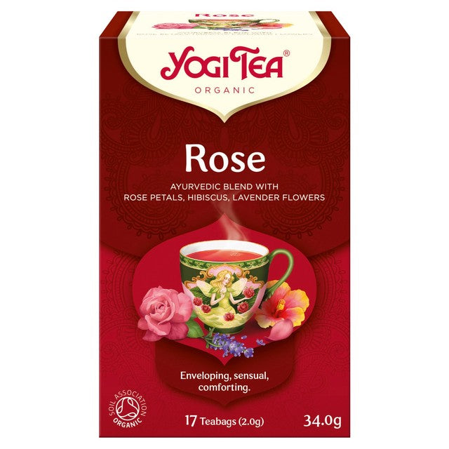 Yogi Tea organic rose herbal tea bags 17 count (British brand)