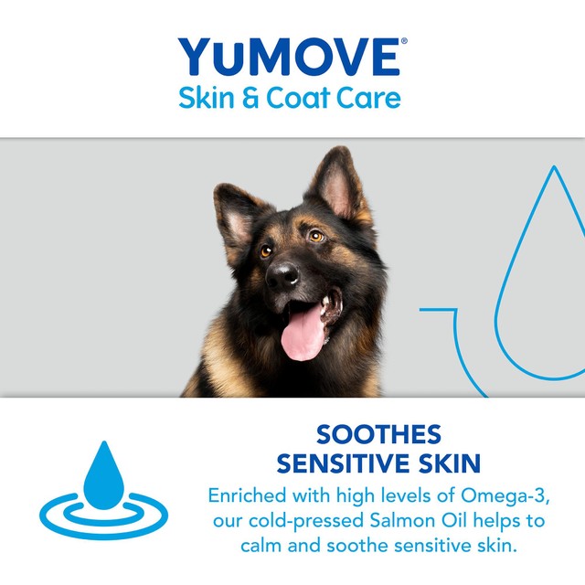 Lintbells YuMOVE skin and coat supplement for adult dogs 500ml (British brand)
