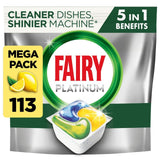 Pastilles lave-vaisselle Fairy Platinum Tout-en-un au citron