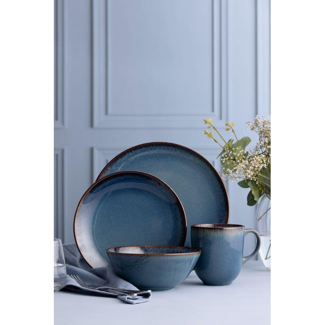 Mason Cash reactive blue side plate 20.5cm, imported from the UK