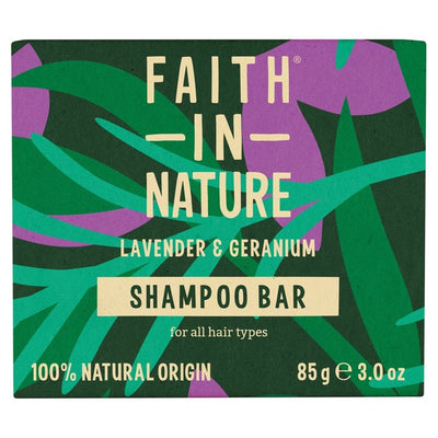 M&S Faith in Nature Lavender & Geranium Shampoo Bar 85g- Buy online at McGrocer