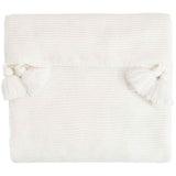 M&S M&S Knitted Tassel Throw Cream Blanket- Buy online at McGrocer