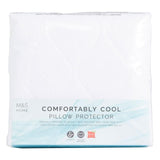M&S M&S Comfortably Cool Pillow Protectors White 2 Pack- Buy online at McGrocer