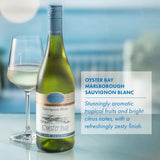 Oyster Bay Sauvignon Blanc Marlborough white wine 75cl, imported from the UK