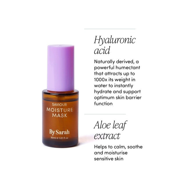 By Sarah Saviour Moisture Mask with hyaluronic acid 30ml - British product