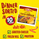 Old El Paso Crunchy Taco Shells 156g, imported from the UK