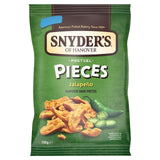 Snyder's pretzel pieces Jalapeno 110g, imported from the UK