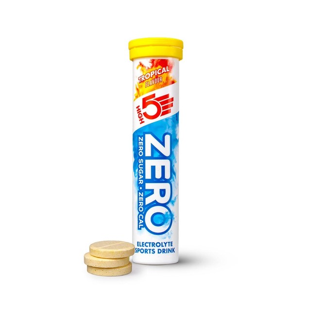 HIGH5 ZERO Tropical Elektrolyt-Sportgetränke-Tabletten 20 Tabletten, UK-Version