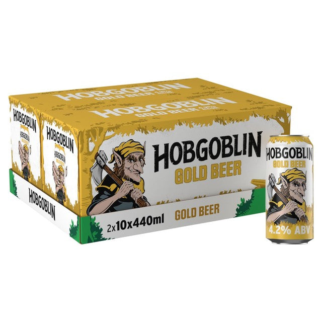 Hobgoblin Gold ale beer 10x440ml pack (British brand)