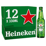 Heineken lager beer 12 x 330ml bottles, UK version