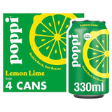 Poppi lemon lime soda can (British brand)
