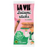 M&S La Vie Vegan Salami Classic Plant-Based Smoked Salami Sticks- Buy online at McGrocer