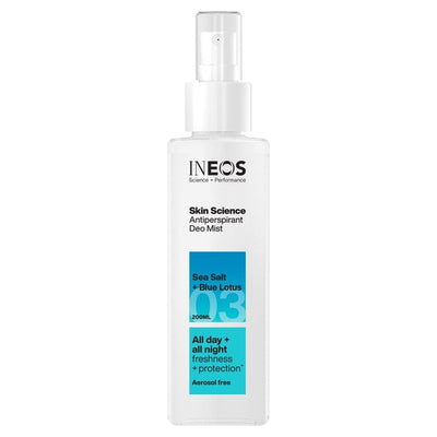 INEOS Skin Science Antiperspirant Deodorant Mist Sea Salt and Blue Lotus 200ml