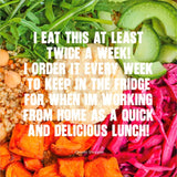 Pollen and Grace Mezze Houmous Rainbow Veg Salad Bowl 275g, imported from the UK