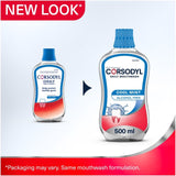Corsodyl cool mint alcohol-free mouthwash 500ml - British product