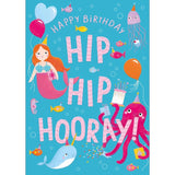 Abacus Mermaid Birthday Girl Greeting Card 17cm x 12cm, imported from the UK