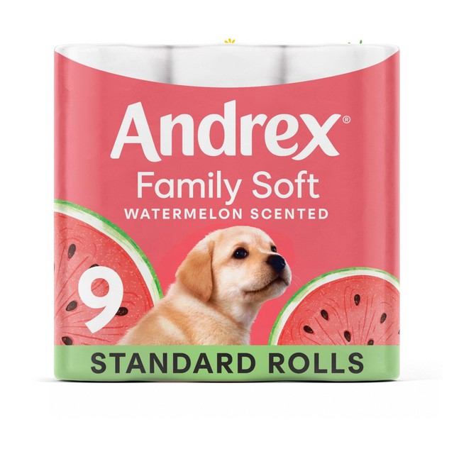Andrex Watermelon Toilet Roll 9 Rolls - British product