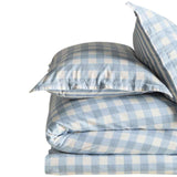 M&S M&S Cotton Gingham Bedding Set Super King Size Blue- Buy online at McGrocer