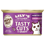 M&S Chicken and Fish Tasty Cuts in Gravy for Mature Cats 85g Can- Buy online at McGrocer