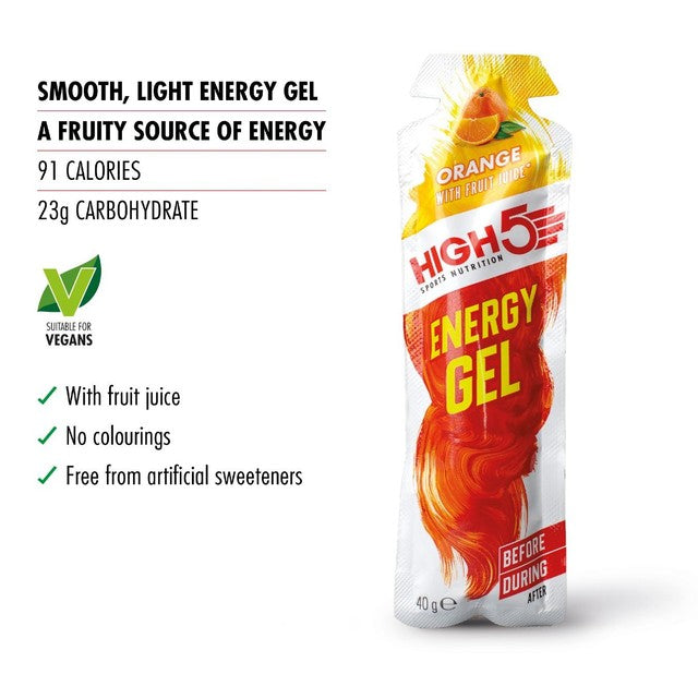 HIGH5 Energy Gel Orange 40g, UK version