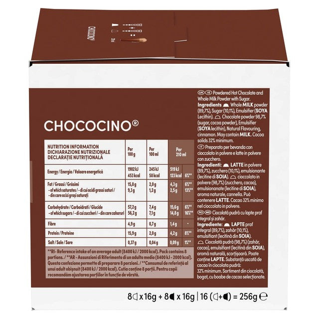 Nescafe Dolce Gusto Chococino 16 pods, imported from the UK