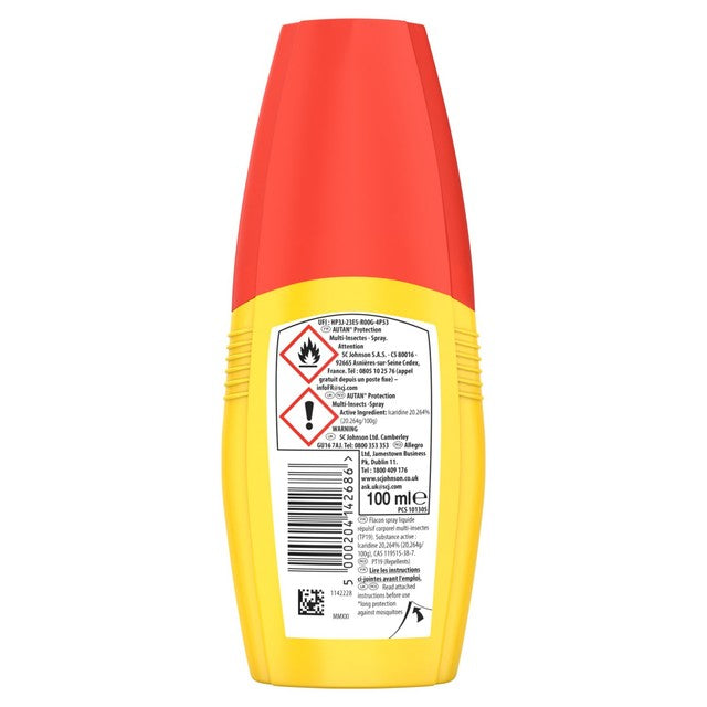 Autan Multi-Insect Repellent Spray 100ml - British product