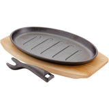 Judge Sizzle and Serve cast iron platter 26 x 17cm, imported from the UK