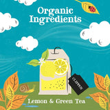 Clipper Organic Green Tea Bags with Lemon 20 Bags - British product