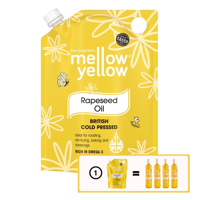Farrington's Mellow Yellow cold pressed rapeseed oil 2L - British product