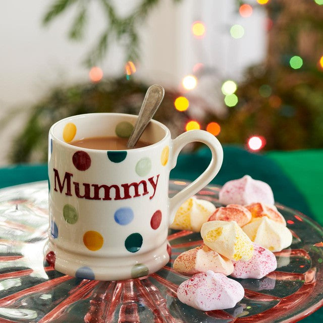 Emma Bridgewater Polka Dot Mummy 1/2 pint mug - British product