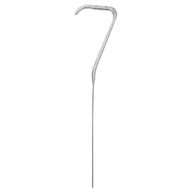 Unique Party silver number 7 sparkler candle, imported from the UK