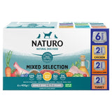 Naturo adult dog food variety trays 6x400g, imported from the UK