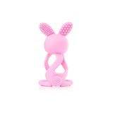 Brush-Baby Bobbie Bunny rose pink teether toy - British product