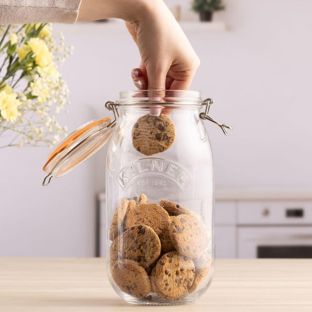 Kilner Clip Top Round Preserving Jar 2L - British product
