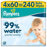 Pampers 99% water baby wipes (British brand)