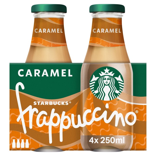 Starbucks Frappuccino Caramel Iced Coffee 4 x 250ml (British brand)