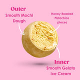 Little Moons honey roasted pistachio mochi ice cream 6-pack 192g, UK version