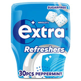 M&S Wrigley's Extra Refreshers Peppermint Sugarfree Chewing Gum Bottle 30 Pieces- Buy online at McGrocer