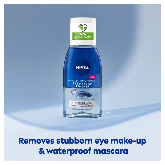 Nivea Double Effect Eye Make-Up Remover 125ml, imported from the UK
