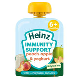 Heinz Baby Food Peach Apple Yoghurt Immunity Support Fruit Pouch 6 Months 85g