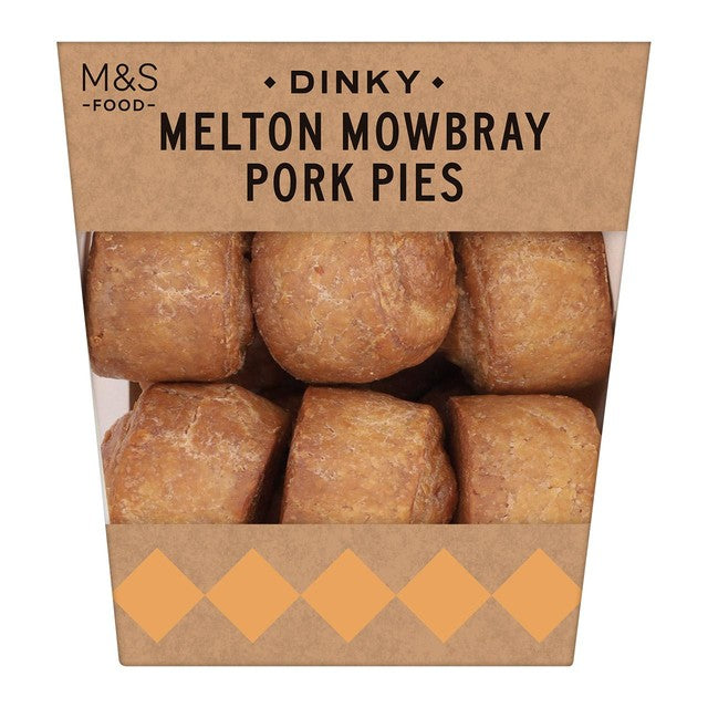 M&S Melton Mowbray pork pies 10 pieces, imported from the UK