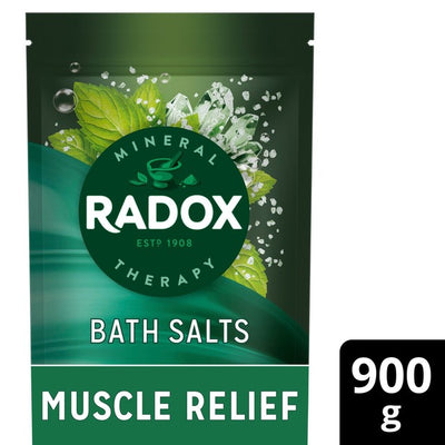 M&S Radox Muscle Relief Peppermint Bath Salts 900g- Buy online at McGrocer