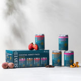 Served cocktail variety pack 8 x 125ml with four flavours (British brand)