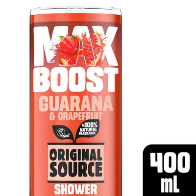 M&S Original Source Max Boost Guarana Grapefruit Shower Gel 400ml- Buy online at McGrocer