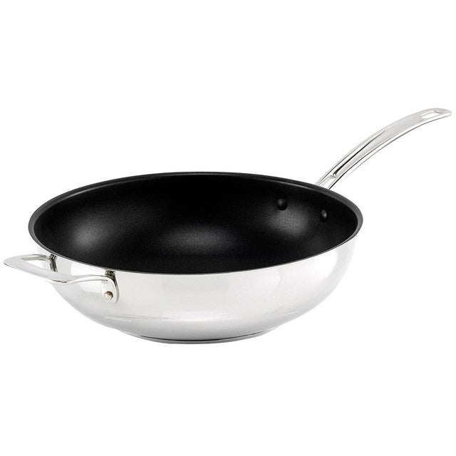 M&S stainless steel wok 30cm, imported from the UK
