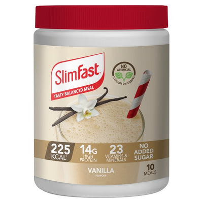 M&S SlimFast Vanille Mahlzeitenersatz-Shake-Pulver 365g - Online bei McGrocer kaufen
