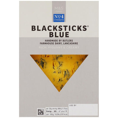M&S M&S Blacksticks Blue Cheese Soft Blue Cheese 150g- Buy online at McGrocer