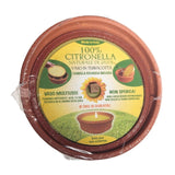 Price's Candles citronella large terracotta pot candle, imported from the UK