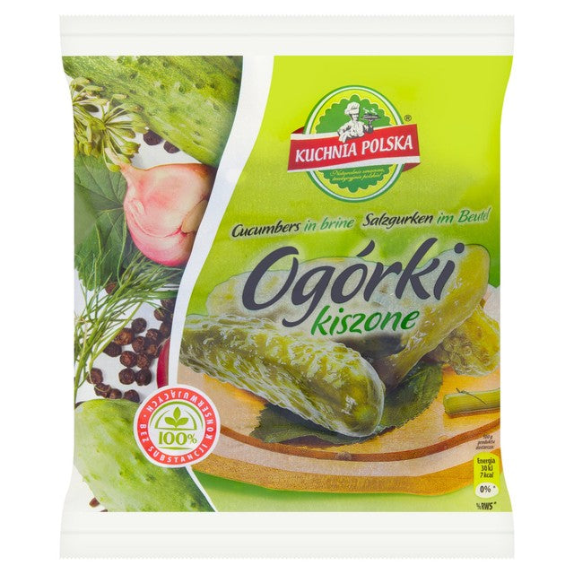 Kuchnia Polska P&J pickled cucumbers 700g, UK version