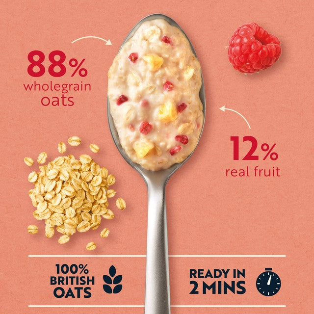 Quaker Summer Berries Porridge Sachets 264g, imported from the UK